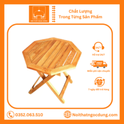Bàn gỗ xếp sang chảnh nhỏ gọn, tiện lợi dễ sử dụng
