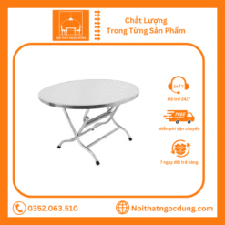 Bàn Tròn Inox 100% Hàng Loại 1 Cao Cấp( Có Ship Ngay Trong Ngày) Bàn Ăn, Bàn Uống Nước
