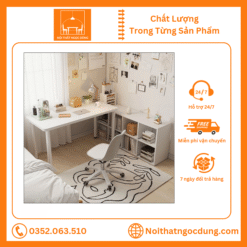 Bàn làm việc gỗ nội thất phong cách thu hút