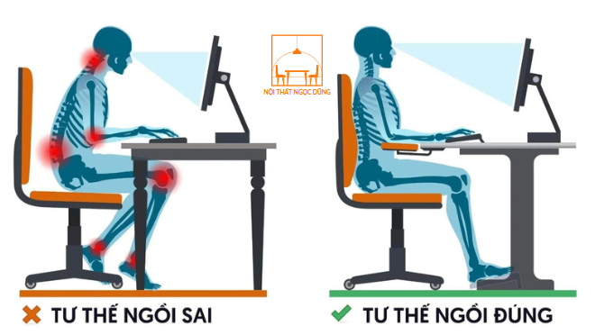 Tư thế ngồi đúng